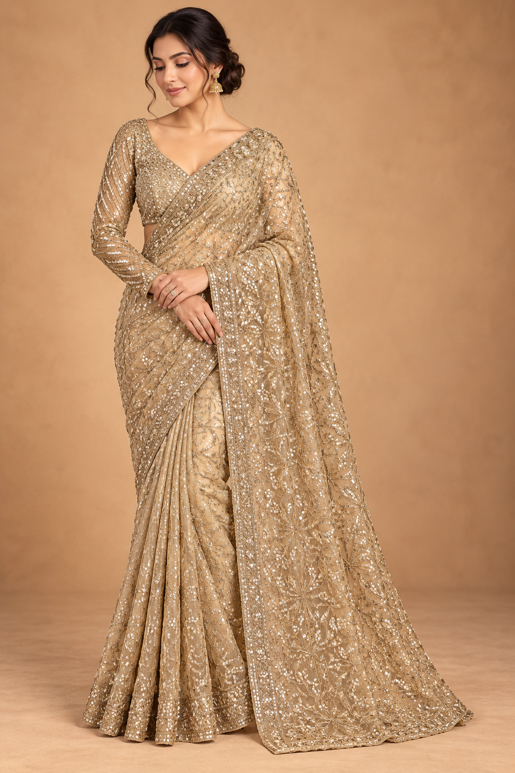 Diwali Golden Radiance Saree