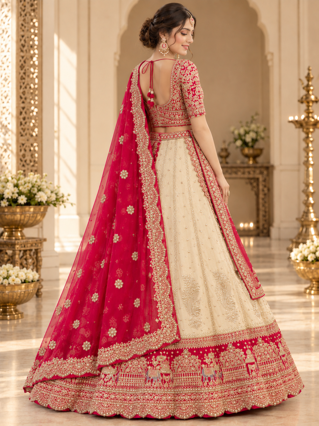 Golden Heritage Wedding Lehenga